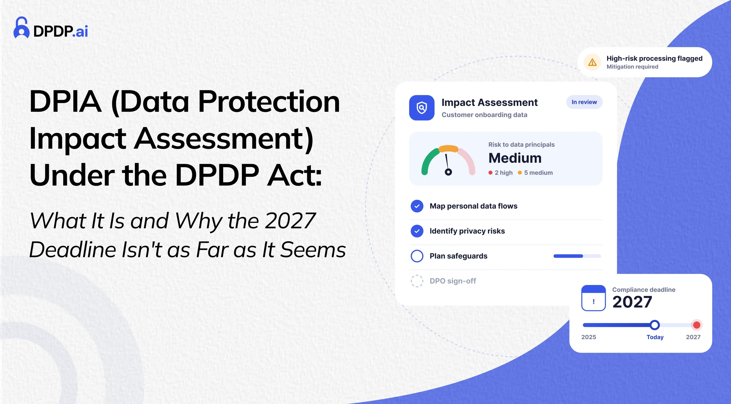 DPIA (Data Protection Impact Assessment) Under the DPDP Act: What It Is and Why the 2027 Deadline Isn’t as Far as It Seems